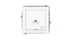 DECO Mechanizm łącznika zwierny światło w stylu amerykańskim, biały mat 25DWPUS-5