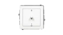 DECO Mechanizm łącznika dwubiegunowego w stylu amerykańskim, biały mat 25DWPUS-9