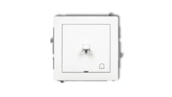 DECO Mechanizm łącznika zwierny dzwonek w stylu amerykańskim, biały mat 25DWPUS-4