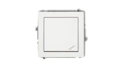 DECO Mechanizm łącznika schodowego, biały mat 25DWP-3