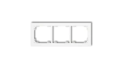 DECO Ramka uniwersalna potrójna z tworzywa, biały mat 25DR-3