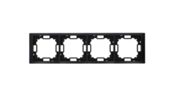 Simon Basic Ramka 4-krotna Neos IP20 czarny mat BMRC4/49