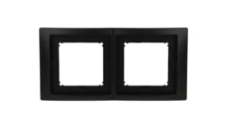 Simon Basic Ramka 2- krotna IP44 czarny mat BMRC2B/49