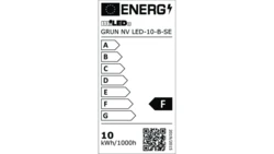 Projektor z czujnikiem GRUN NV LED-10-B-SE 800lm 4000K barwa neutralna IP44 czarny 31397