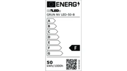 Projektor GRUN NV LED-50-B 4500lm 4000K barwa neutralna IP65 czarny 31393