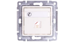 VENA Gniazdo telefoniczne pojedyncze RJ11 krem 510363