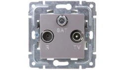 DANTE Gniazdo antenowe RTV/SAT końcowe inox 454176