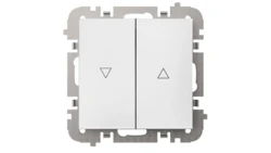 SANTRA łącznik żaluzjowy bez ramki podtynkowy biały 4116-10