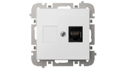 SANTRA gniazdo 1xkomputerowe RJ45 bez ramki podtynkowe biały 4148-10