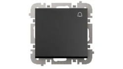 SANTRA łącznik zwierny dzwonek bez ramki podtynkowy czarny 4114-19