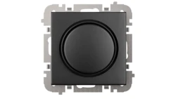 SANTRA ściemniacz LED obrotowy bez ramki podtynkowy czarny 4107-19