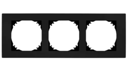 SANTRA ramka potrójna czarny 4173-09