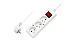 Przedłużacz z wyłącznikiem 3-gniazda z/u 16A 3m /OMY 3x1,5/ biały PS-370WS T-968910