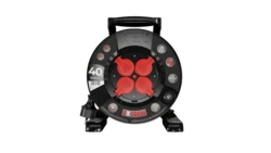 Przedłużacz bębnowy EXTREME LINE 4 gniazda z/u IP44 16A H07BQ-F 3x1,5 40m czarny W-100083