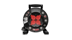 Przedłużacz bębnowy EXTREME LINE 4 gniazda z/u IP44 16A H05RR-F 3x2,5 40m czarny W-100031