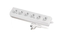 Przedłużacz 6-gniazd z/u 10A 1,5m /OMY 3x1/ biały PS-670 T-105870