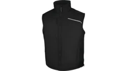 Kamizelka z poliestru pongee powlekanego PVC FIDJI3, kolor: czarny, rozmiar: XL / FIDJ3NOXG