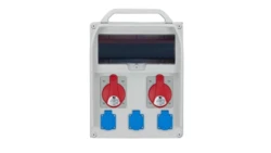 Rozdzielnica R-BOX 380R 13S, 2x32A/5p, 3x250V, puste okno B.18.380-35