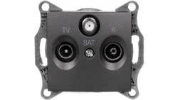 SEDNA Gniazdo antenowe R/TV/SAT końcowe grafitowe SDN3501370