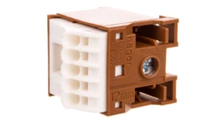 Blok samozacisków 63A QC brązowy 6 przyłączy 33x30x30mm KN06P