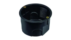 Puszka końcowa PK60 Lux z wkrętami czarna A.0002 /100szt./