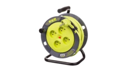 Przedłużacz bębnowy 20m 3x1,0mm 4-gniazdowy OWY H05VV-F termik, lemon 34612