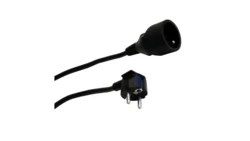 Przedłużacz 1-gniazdowy, 5m czarny 3x1,0mm OWY 28219