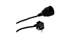 Przedłużacz 1-gniazdowy, 5m, 3x1,5mm OWY czarny 28223