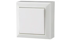 Łącznik pojedyńczy uniwersalny natynkowy, IP20, białe, GAO 20451