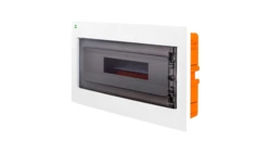 Rozdzielnica modułowa podtynkowa AREO PE+N 1x18 IP40 biały/dymny 3660-01