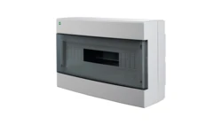 Rozdzielnica modułowa natynkowa AREO PE+N 1X18 IP40 biały/dymny 3650-01