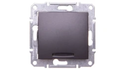 SEDNA Łącznik jednobiegunowy 10AX z podświetleniem LED grafitowy SDN1400170