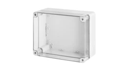 INDUSTRIAL Puszka hermetyczna n/t 270x220x126mm IP65 szara, pokrywa transparentna 2720-01