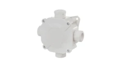 Puszka natynkowa hermetyczna 75x75x33mm (4xPG16) z zaciskami 5x4mm2 IP67 szara 0298-00