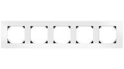 VESTRA ramka pięciokrotna IP20 biały 3875-00