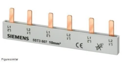 Szyna łączeniowa 2P 16mm2 sztyftowa długość 214mm do cięcia 5ST3704