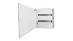 Rozdzielnica natynkowa metalowa 36 modułowa 2x18 436x455x130 RAL9003 P30 MN36/2/18