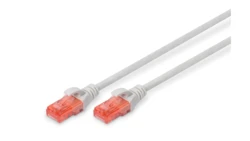Kabel krosowy (patch cord) RJ45-RJ45, kat.6, U/UTP, AWG 26/7, LSOH, 0.25m, szary DK-1617-0025