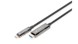 Kabel adapter hybrydowy AOC USB Typ C na HDMI 4K 60Hz 10m AK-330150-100-S