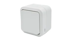Łącznik zwierny dzwonek pojedynczy natynkowy Aqua Pro IP55 biały 60222