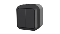 Łącznik świecznikowy podwójny natynkowy Aqua Pro IP55 szaro grafitowy 60323