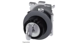 Przełącznik obrotowy kluczykowy, 3-pozycyjny, SIRIUS ACT