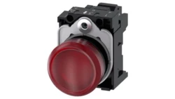 Lampka sygnalizacyjna kompletna 22mm czerwona LED 24V AC-DC tworzywo przył sprężynowe SIRIUS ACT 3SU1102-6AA20-3AA0