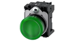 Lampka sygnalizacyjna kompletna 22mm zielona LED 230V AC tworzywo przył śrubowe SIRIUS ACT 3SU1106-6AA40-1AA0