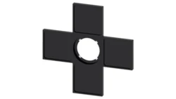 Ramka do etykiet samoprzylepnych 27x27mm do joysticka 4 kierunkowego czarna otwór 22mm SIRIUS ACT 3SU1900-0AM10-0AA0