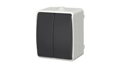 Łącznik świecznikowy natynkowy Aqua Plus IP54 szaro grafitowy 40113