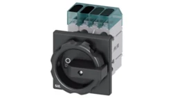 Rozłącznik główny 3P+N 63A 22kW AC23A 400V montaż tablicowy pokrętło czarne piórkowe otwór centralny 22.5 mm 3LD3454-0TL51