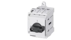 Rozłącznik główny 3P 16A 7,5kW AC23A 400V styki pom 1Z 1R montaż modułowy pokrętło czarne piórkowe 3LD3030-1TK11