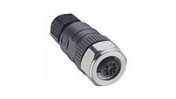 Złącze do samokonfekcjonowania M12 żeńskie proste 8-pinowe z nakrętką RKCN 8/9