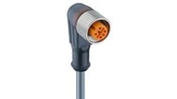 Kabel konfekcjonowany aktuator/sensor jednostronnie zakończony M12 4-polowy żeńskie kątowe z diodą LED RKWT/LED W 4-265/2 M